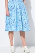 Plisseret nederdel, country-blomsterprint, A-form, læg