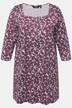 Paisley 3/4 Sleeve Square Neck Tunic Tee