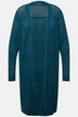 Chaqueta larga de punto, forma abierta, ajour, algodón bio
