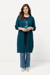 Chaqueta larga de punto, forma abierta, ajour, algodón bio