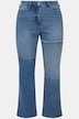 Jeans Mandy med patch-look, pyntesyning og brede ben