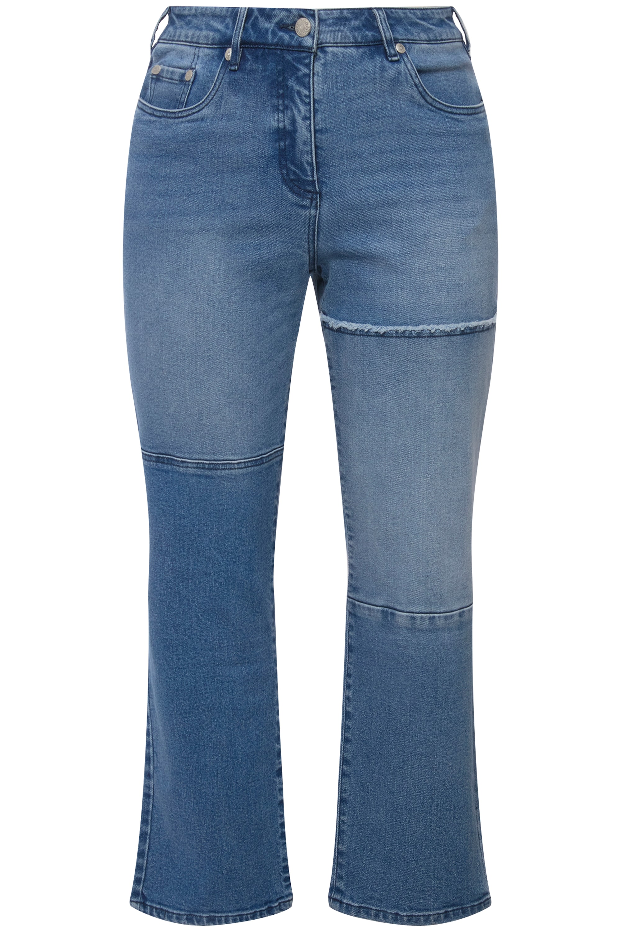 Ulla Popken Damen große Größen Jeans Mandy Patchlook Schmucknhte