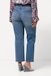 Jeans Mandy med patch-look, pyntesyning og brede ben