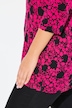 Floral Print 3/4 Sleeve A-Line Tee
