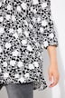 Shirt, bloemen, A-lijn, V-hals, driekwartsmouwen