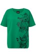 Tričko, květy, Regular střih, kulatý výstřih, krátké rukávy
