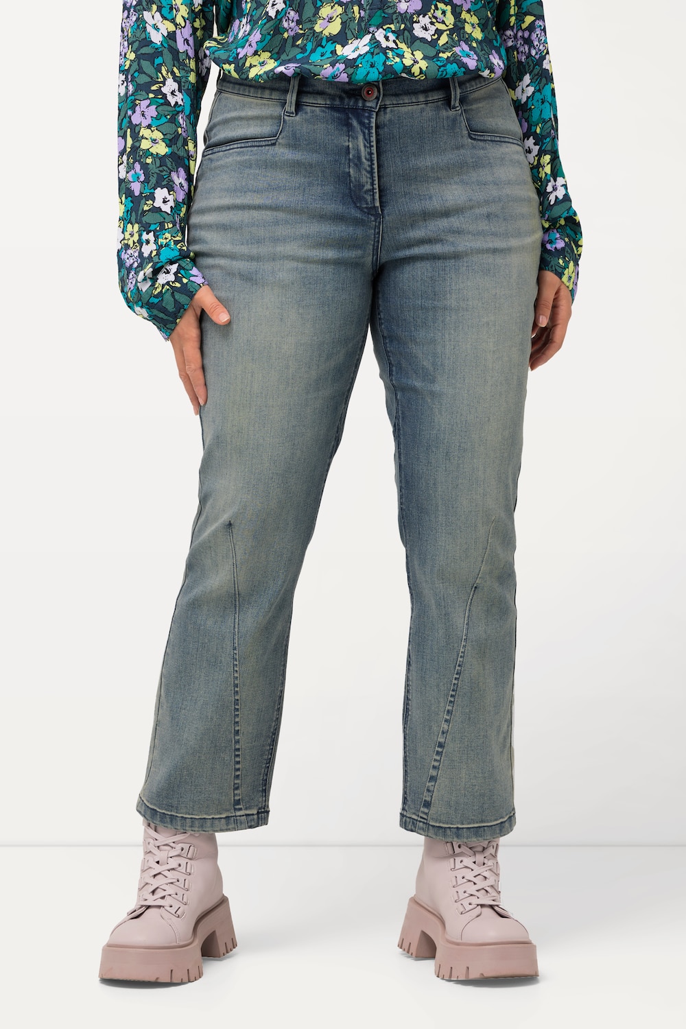 Große Größen Jeans Mandy, Damen, blau, Größe: 54, Baumwolle/Polyester, Ulla Popken