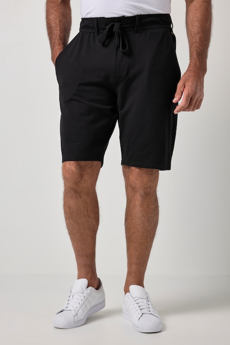 Bermuda JP 1880 en seersucker, bouton et fermeture zippée, 4 poches - jusqu'au 8 XL