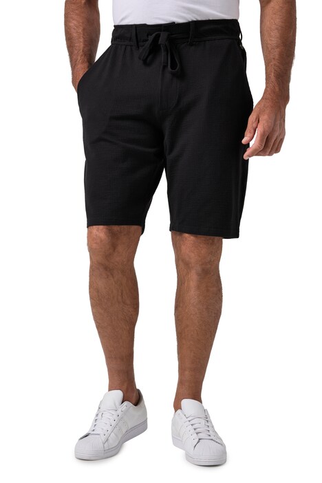 Bermudy, žerzej, pas s knoflíkem a zipem, 4 kapsy, do 8XL