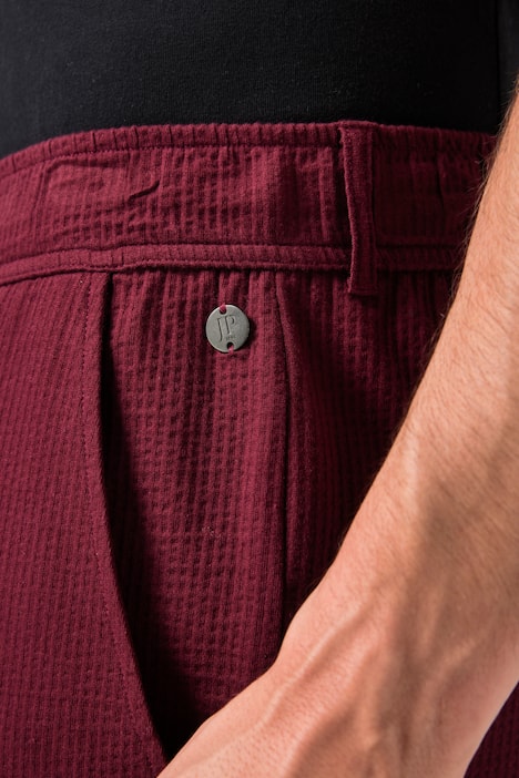 JP1880 Bermuda, Seersucker, Bund mit Knopf und Zipper, 4 Taschen, bis 8 XL