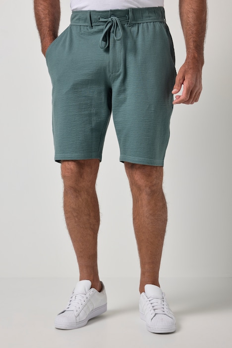 Bermuda JP 1880 en seersucker, bouton et fermeture zippée, 4 poches - jusqu'au 8 XL