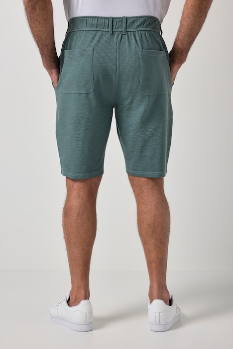 Bermuda JP 1880 en seersucker, bouton et fermeture zippée, 4 poches - jusqu'au 8 XL