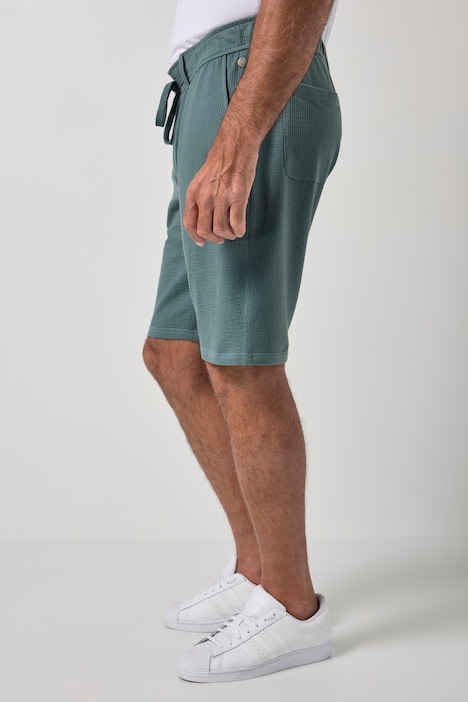Bermuda JP 1880 en seersucker, bouton et fermeture zippée, 4 poches - jusqu'au 8 XL