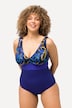 Maillot de bain, imprimé abstrait, rayures, bonnets souples