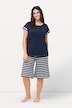 Pigiama corto con top smanicato con scollo rotondo e shorts