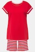 Pigiama corto con top smanicato con scollo rotondo e shorts