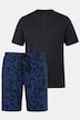 Nattdrakt, kort, todelt, kamuflasje, henley, opptil 8XL