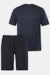 Nattdrakt, kort, todelt, striper rundt, opptil 8XL