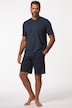 Nattdrakt, kort, todelt, striper rundt, opptil 8XL