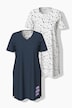 Bigshirts, 2er-Pack, Rundhals-/V-Ausschnitt, Halbarm