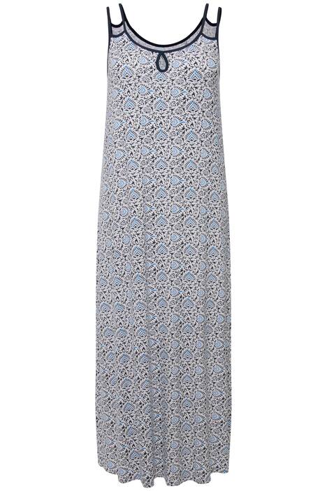 Noční košile, A střih, kapkový výstřih, bez rukávů