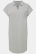 Nachthemd, oversized, Hemdkragen, V-Ausschnitt, Halbarm