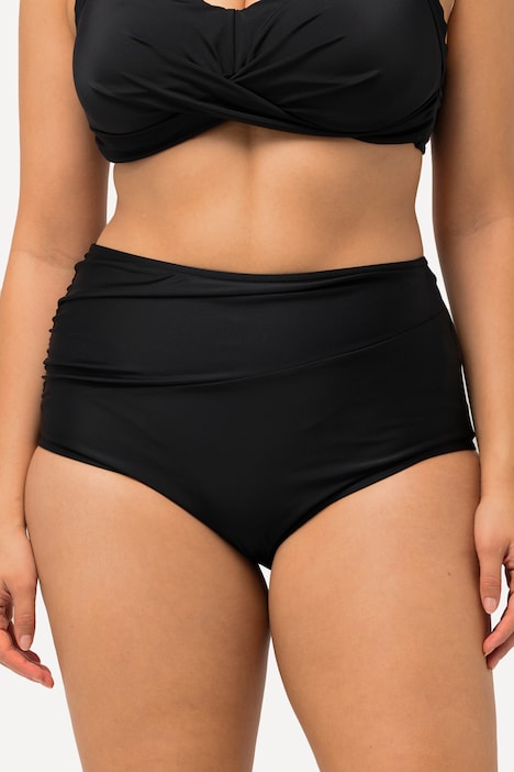 Bas de bikini, drapé, taille haute