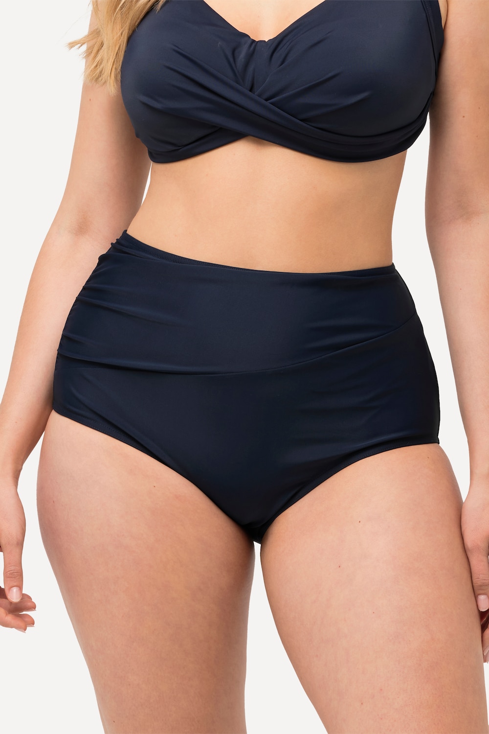 Große Größen Bikini-Hose, Damen, blau, Größe: 48, Polyester/Elasthan, Ulla Popken