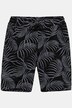 JP1880 Långa mjukisshorts, palmbladprint, resårlinning, upp till stl. 8XL
