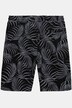 JP1880 Långa mjukisshorts, palmbladprint, resårlinning, upp till stl. 8XL