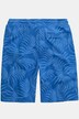 Bermuda en molleton JP1880. Taille élastique, imprimé feuilles de palmiers - jusqu'au 8XL