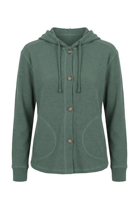 Mikina, vaflová struktura, kapuce, biobavlna