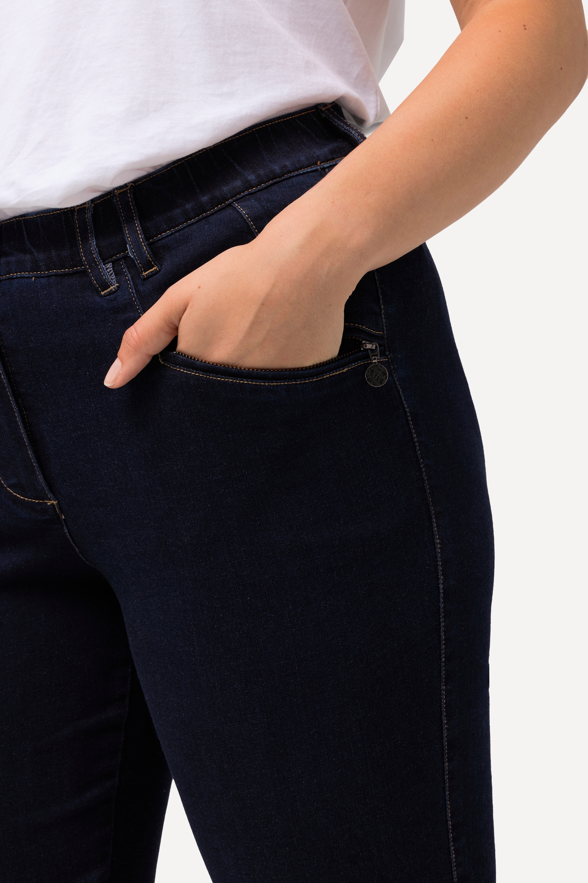 Ulla Popken Damen große Größen Jeans Mony konisches Bein Stretch - Produktbild 3