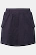 Jersey-skort, cargolommer, elastisk linning, økologisk bomuld