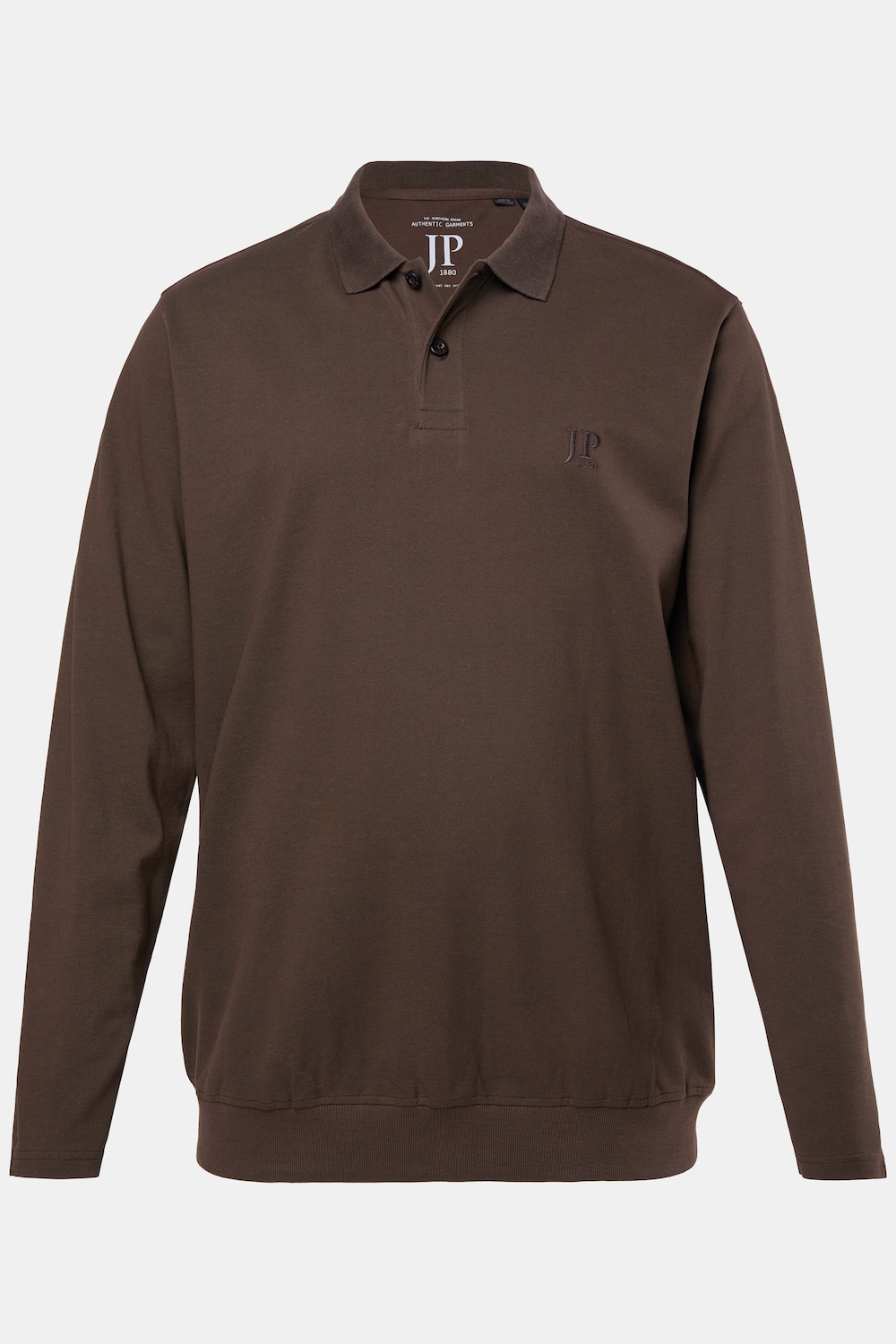 Polo JP 1880 ventre confort, coupe Basic, manches longues et tissu piqué - du XXL au 8&nbsp