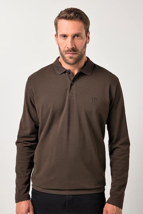 Polokošile, Basic, pohodlný břišní střih, dlouhé rukávy, piké, do 8XL