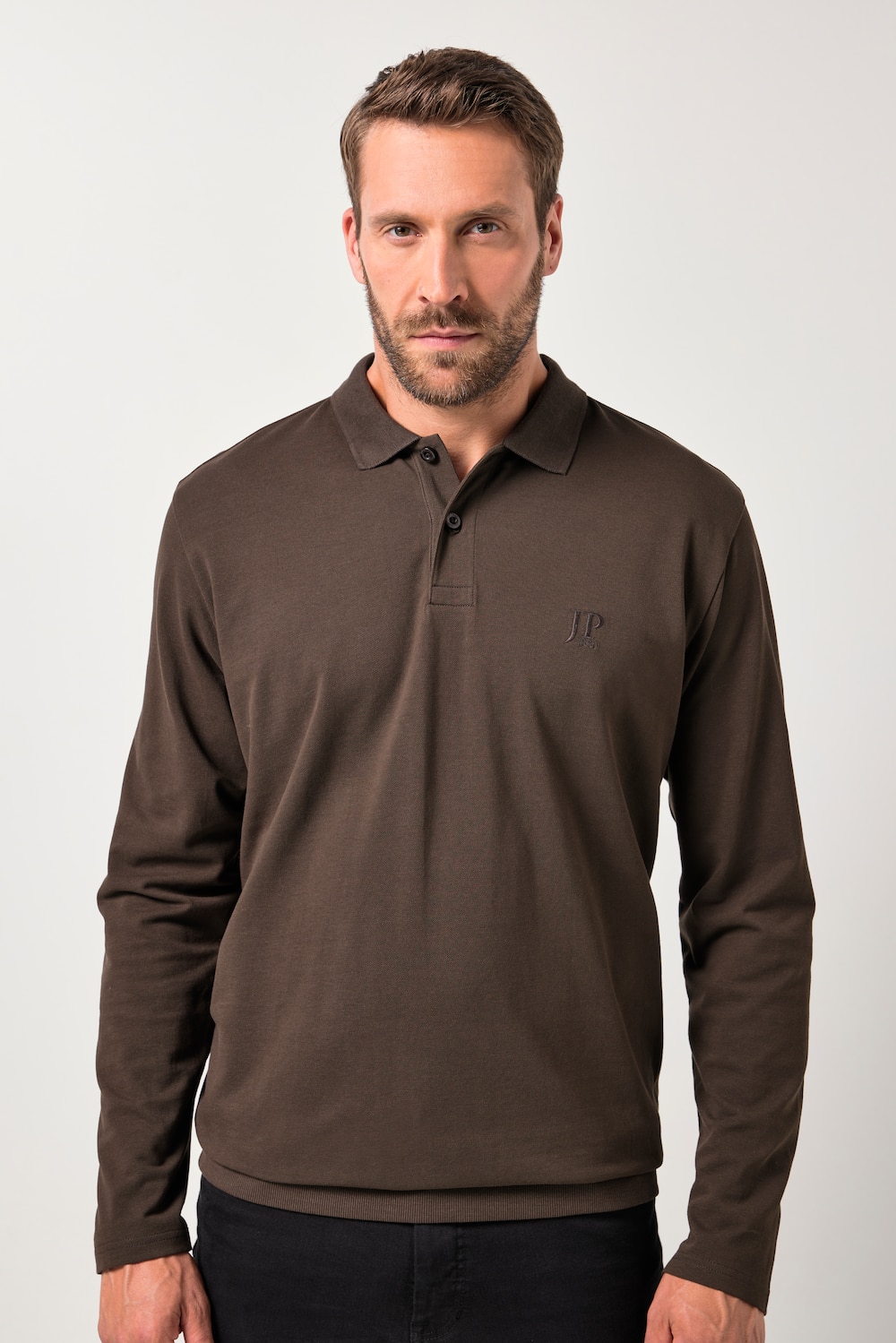 JP1880 Poloshirt, Bauchfit, Basic, Langarm, Piqué, XXL bis 8 XL