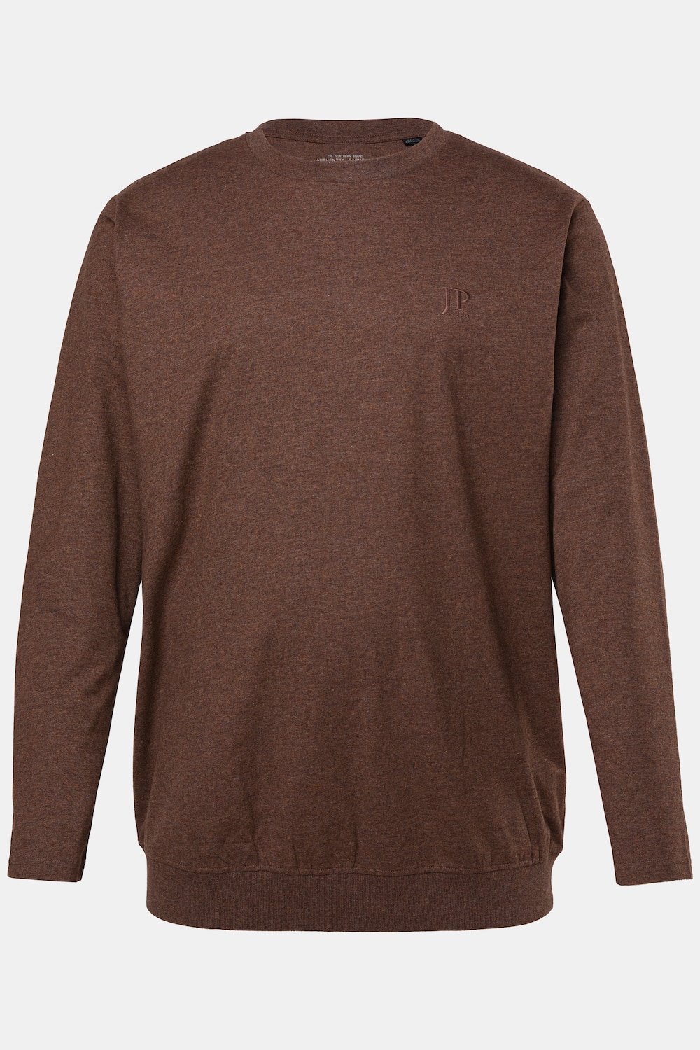 JP1880 Langarmshirt, Bauchfit, Basic, Rundhals, bis 8 XL