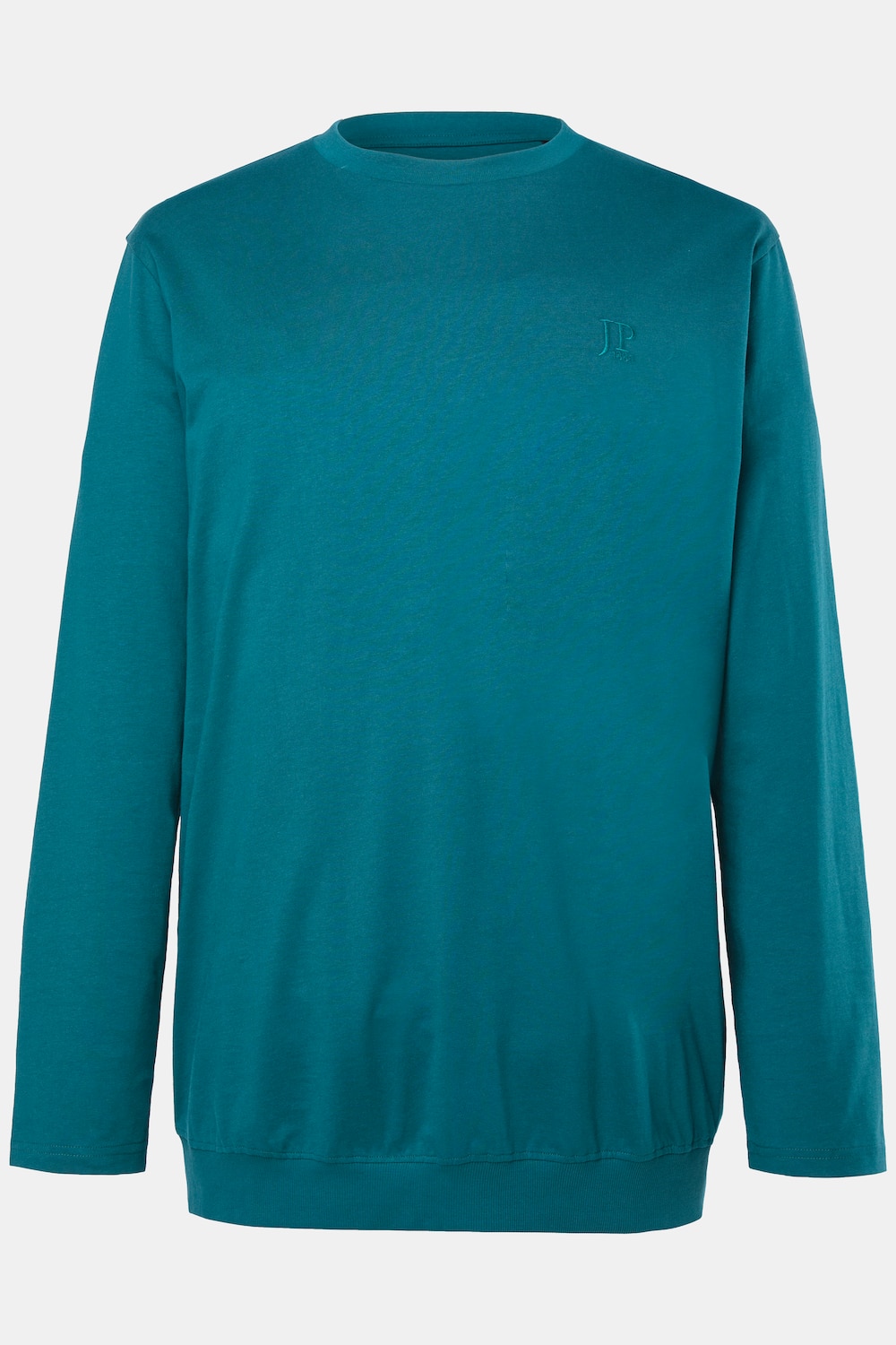 JP1880 Langarmshirt, Bauchfit, Basic, Rundhals, bis 8 XL