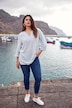 Skinnyjeans Sarah, schmale 5-Pocket-Form, High Waist