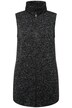 Vesta z pleteného flísu, stojáček, kapsy na zip, bez rukávů