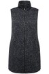 Vesta z pleteného flísu, stojáček, kapsy na zip, bez rukávů