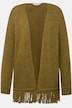 offene Strickjacke, oversized, extra softer Strick, Fransensaum