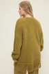 offene Strickjacke, oversized, extra softer Strick, Fransensaum