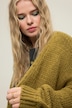 offene Strickjacke, oversized, extra softer Strick, Fransensaum