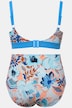 Bikini à imprimé floral sans bonnets souples, taille haute