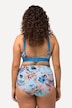 Bikini à imprimé floral sans bonnets souples, taille haute