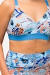 Bikini à imprimé floral sans bonnets souples, taille haute