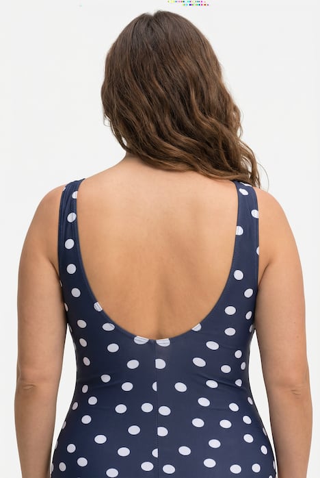 Badedragt, prikker, uden bløde skåle, rund hals