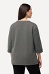 Sweatshirt, Jacquardmuster, Tunika-Ausschnitt, 3/4-Arm